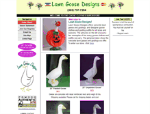 Tablet Screenshot of lawngoosedesigns.com